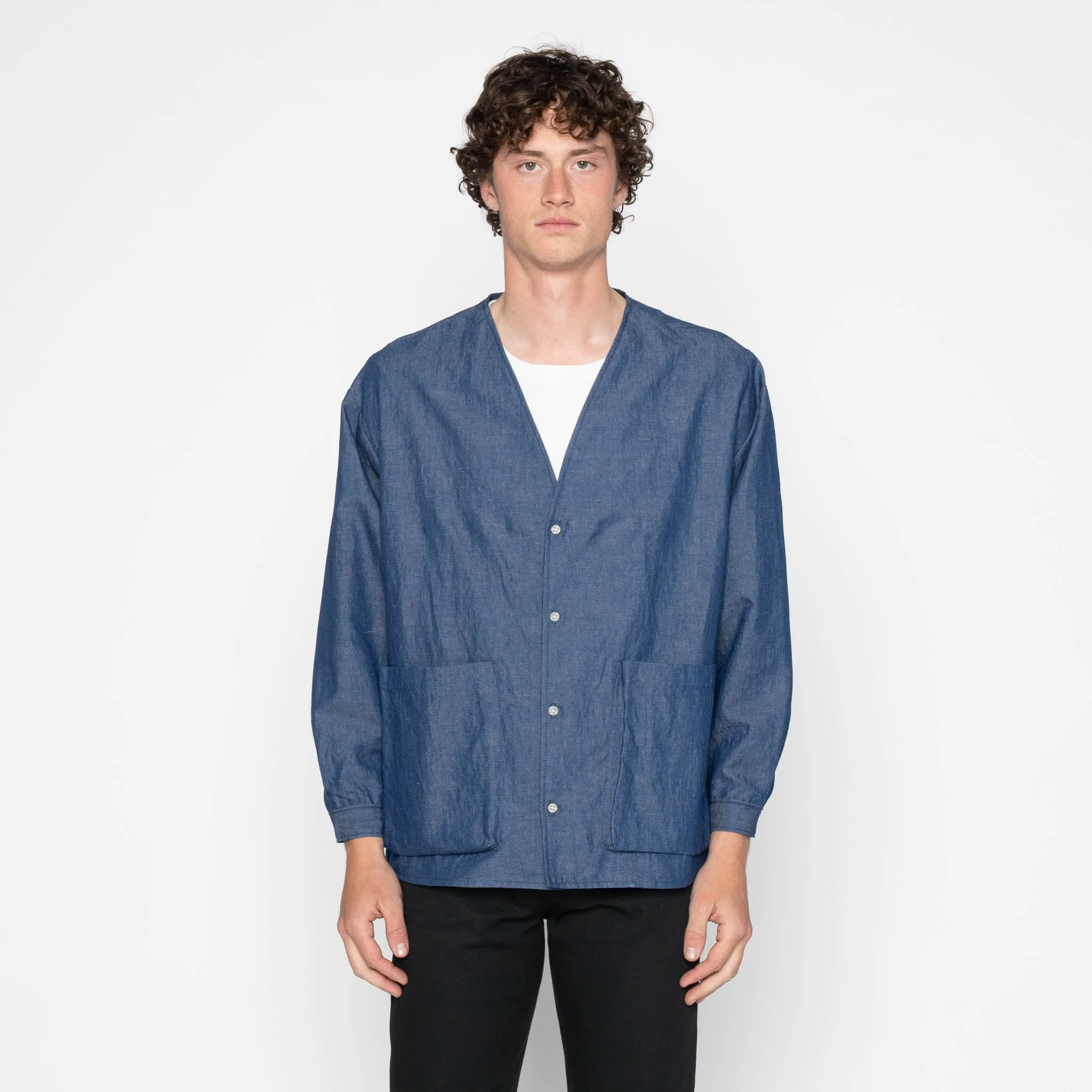 Wise Guy - Linen Blend Denim - Indigo - Image 2