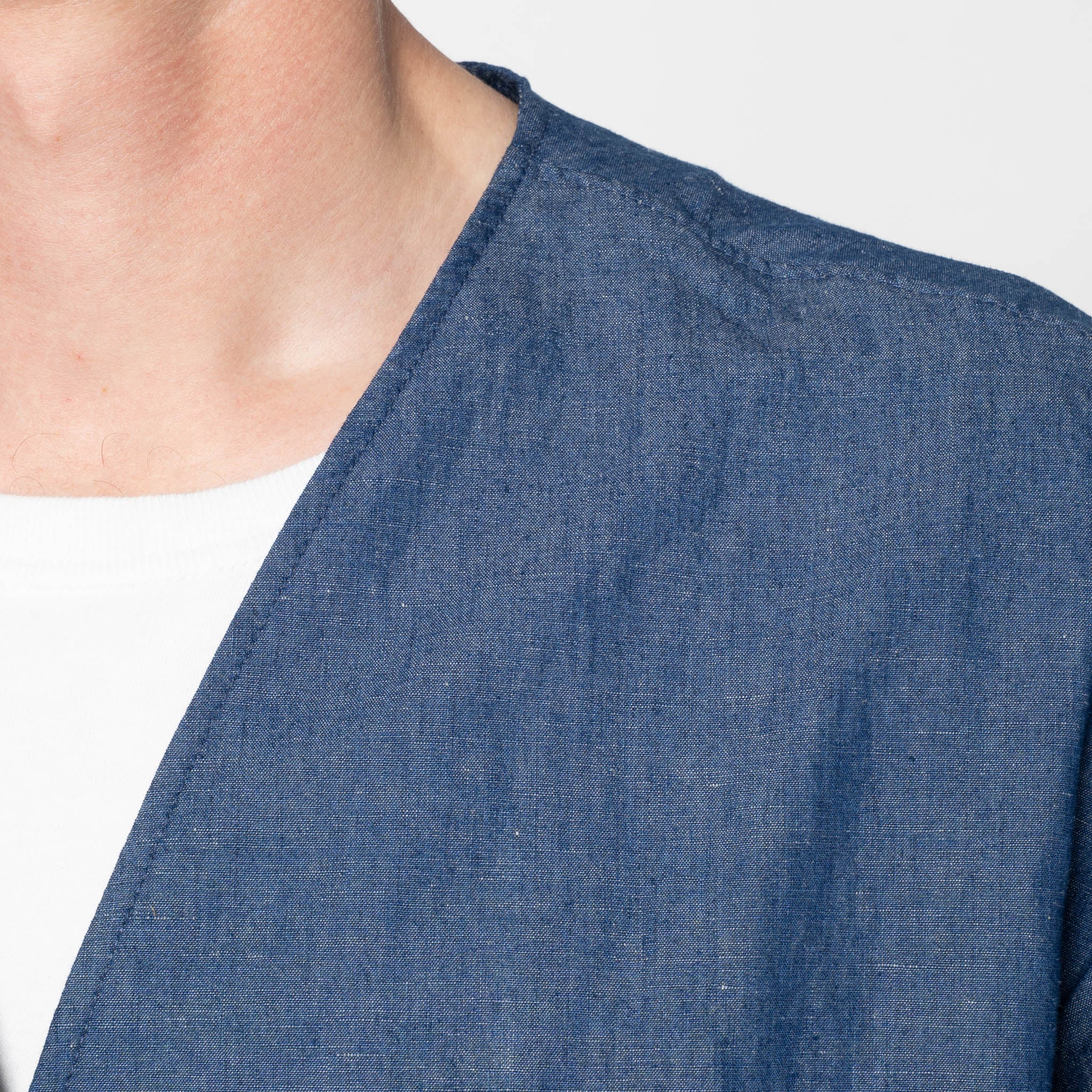 Wise Guy - Linen Blend Denim - Indigo - Image 5