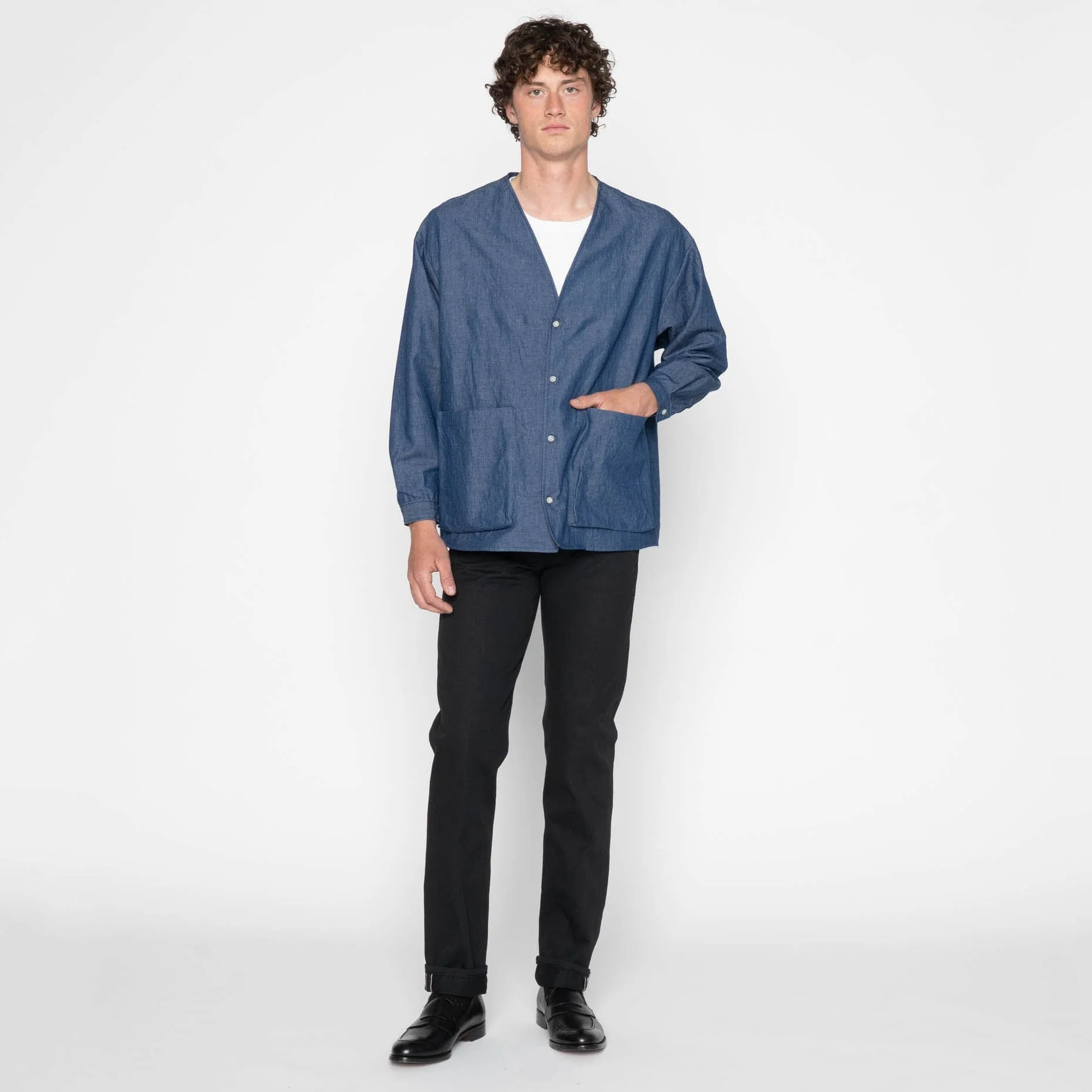 Wise Guy - Linen Blend Denim - Indigo - Image 7