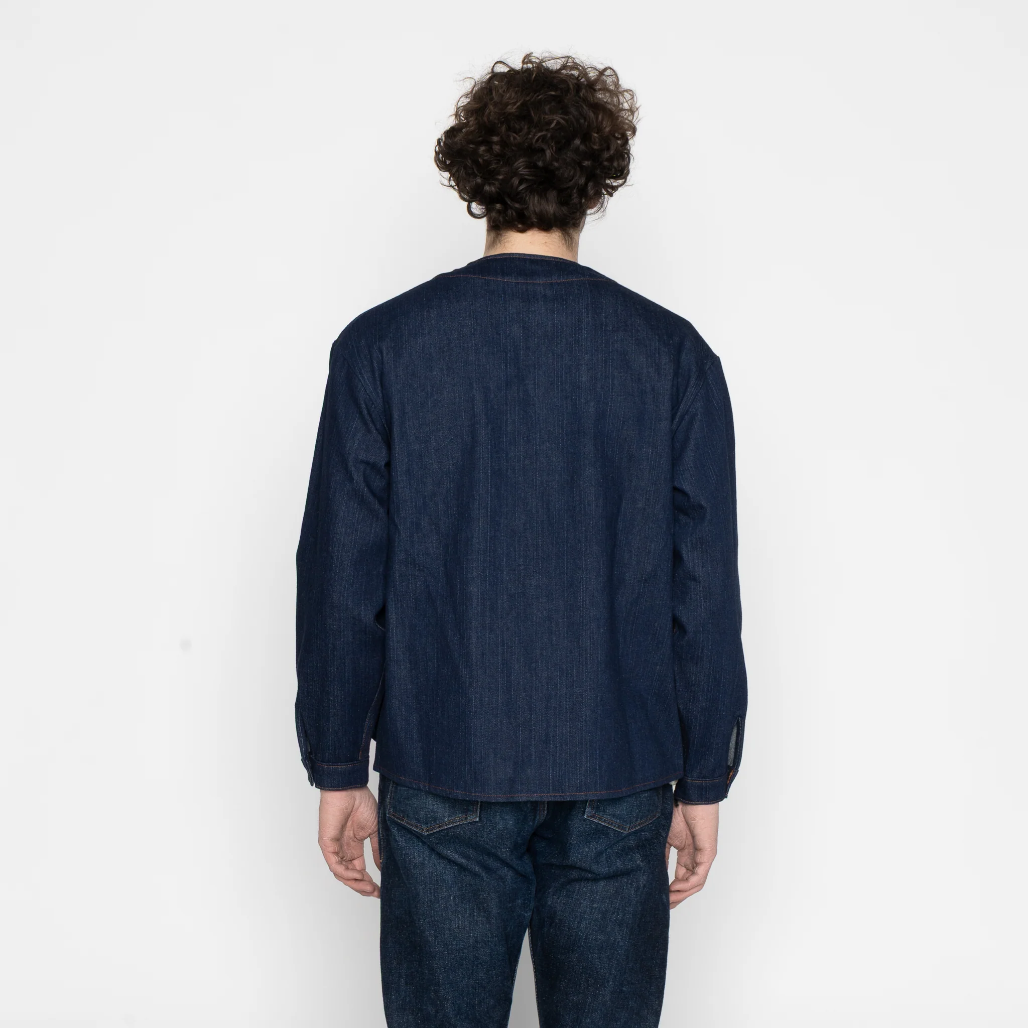 Wise Guy  - Vertical Slub Denim - Indigo - Image 4