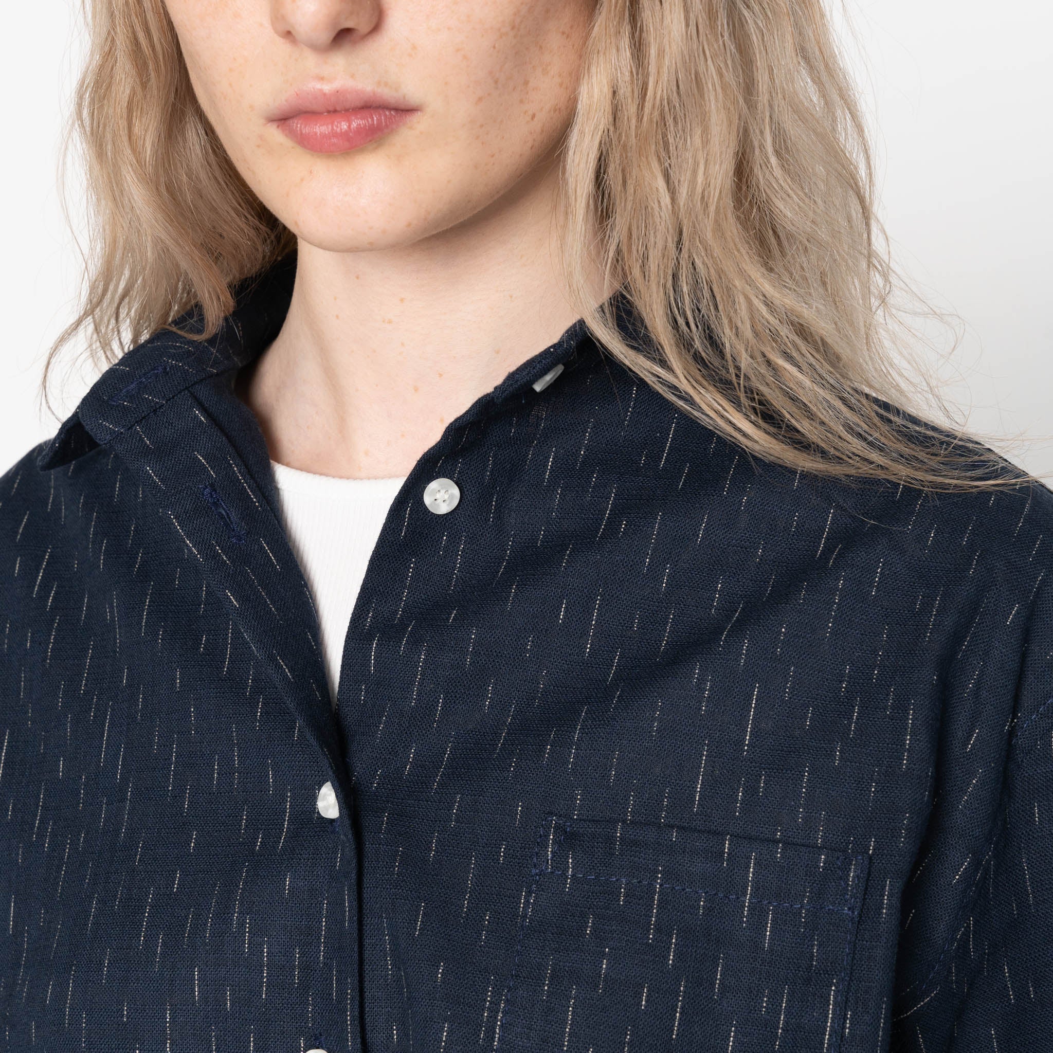Judy Shirt - Kimono Rain - Indigo - Image 4