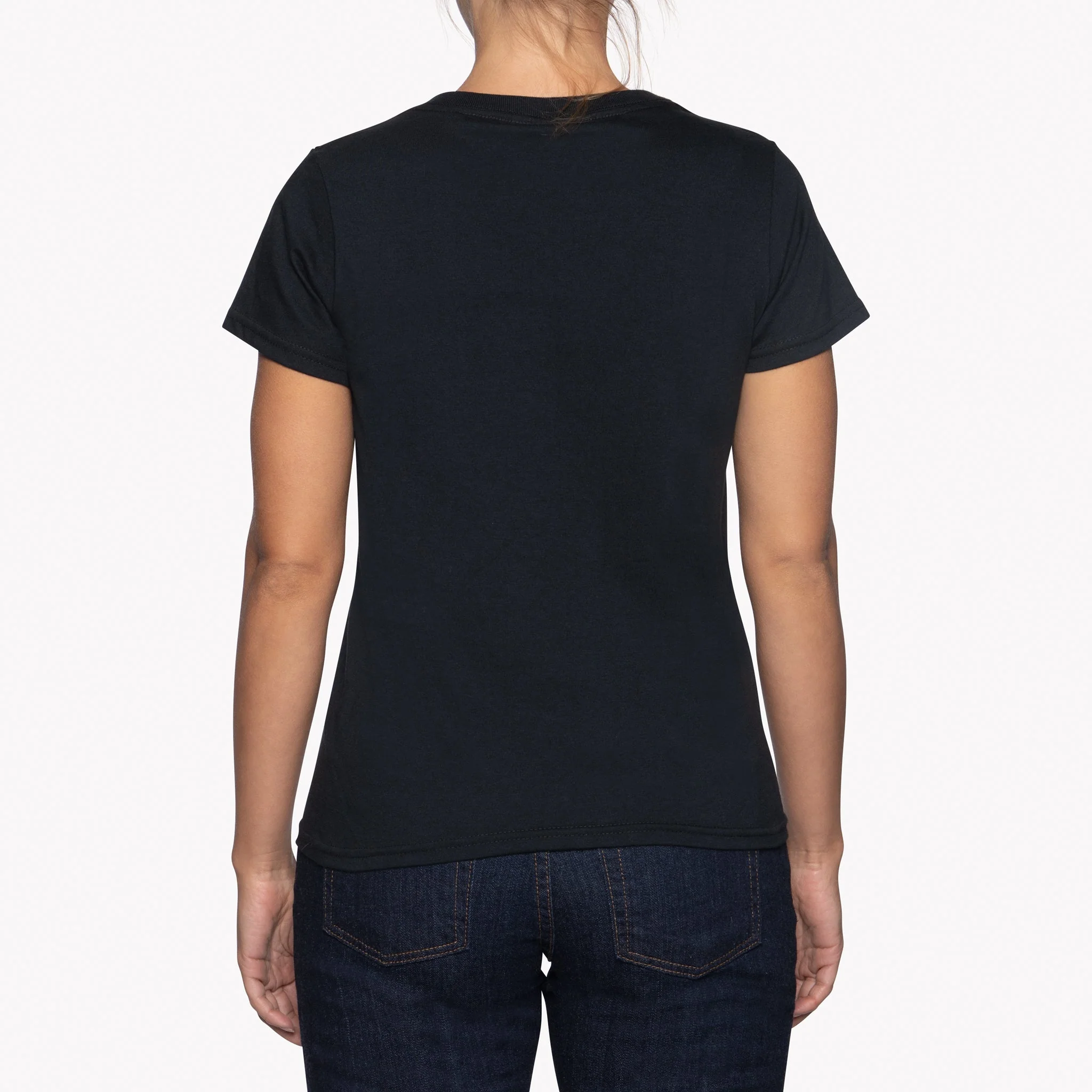 Women's - Circular Knit Ballet Tee - Double Ring-Spun Cotton - Black - Image 4