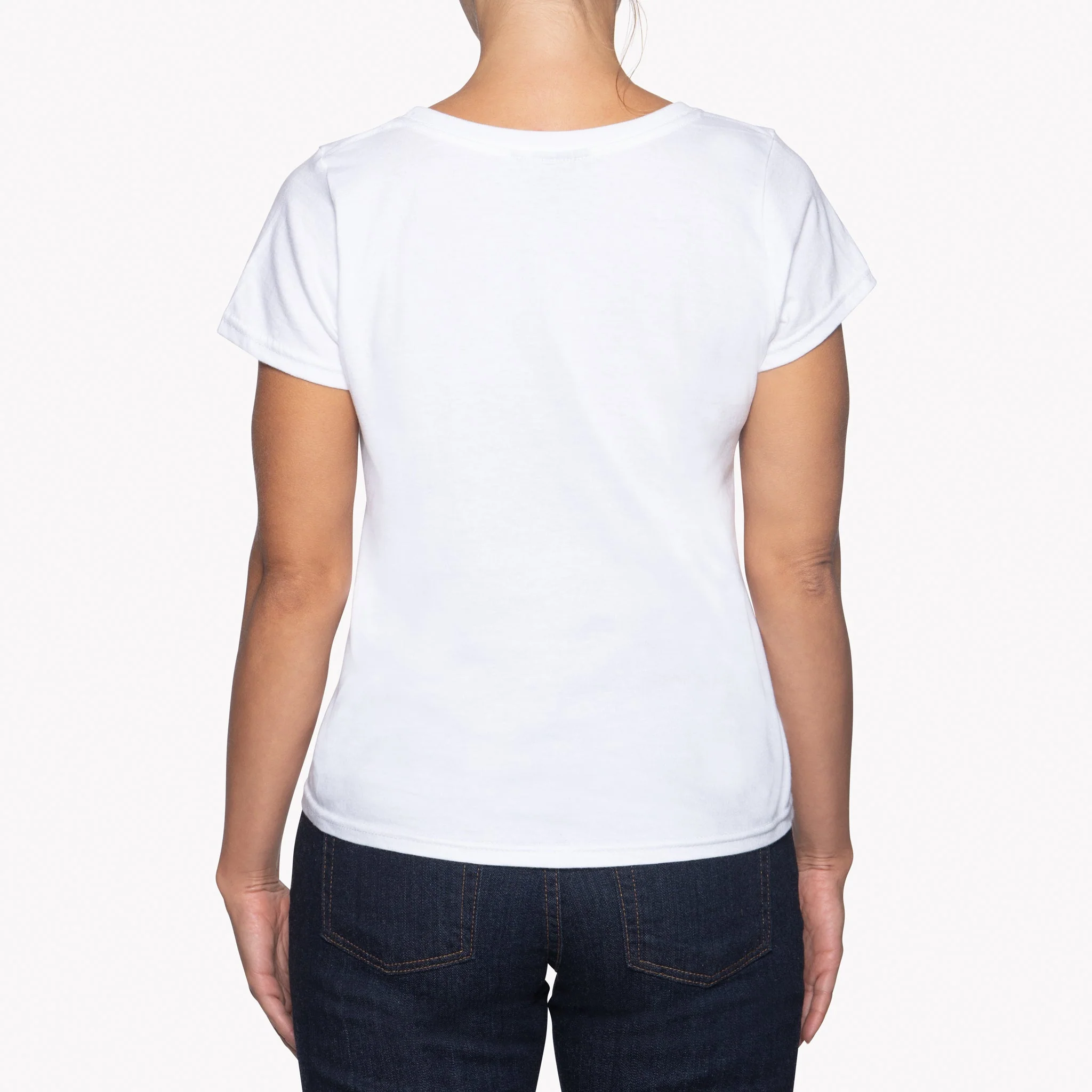 Women's - Circular Knit Ballet Tee - Double Ring-Spun Cotton - White - Image 4