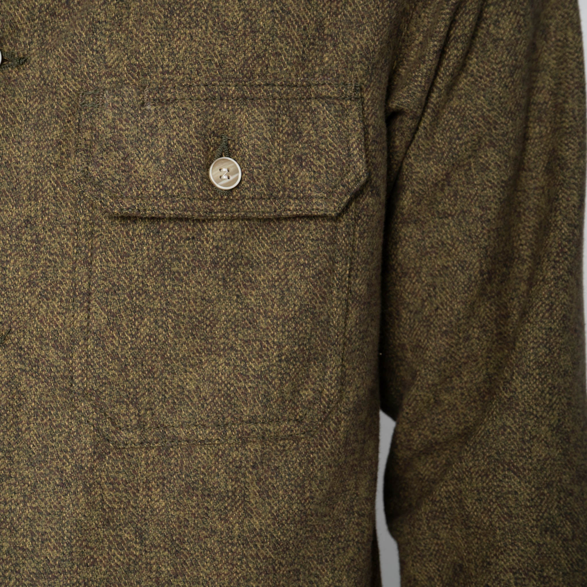 Work Shirt - Herringbone Triple Twist - Forest - Image 6