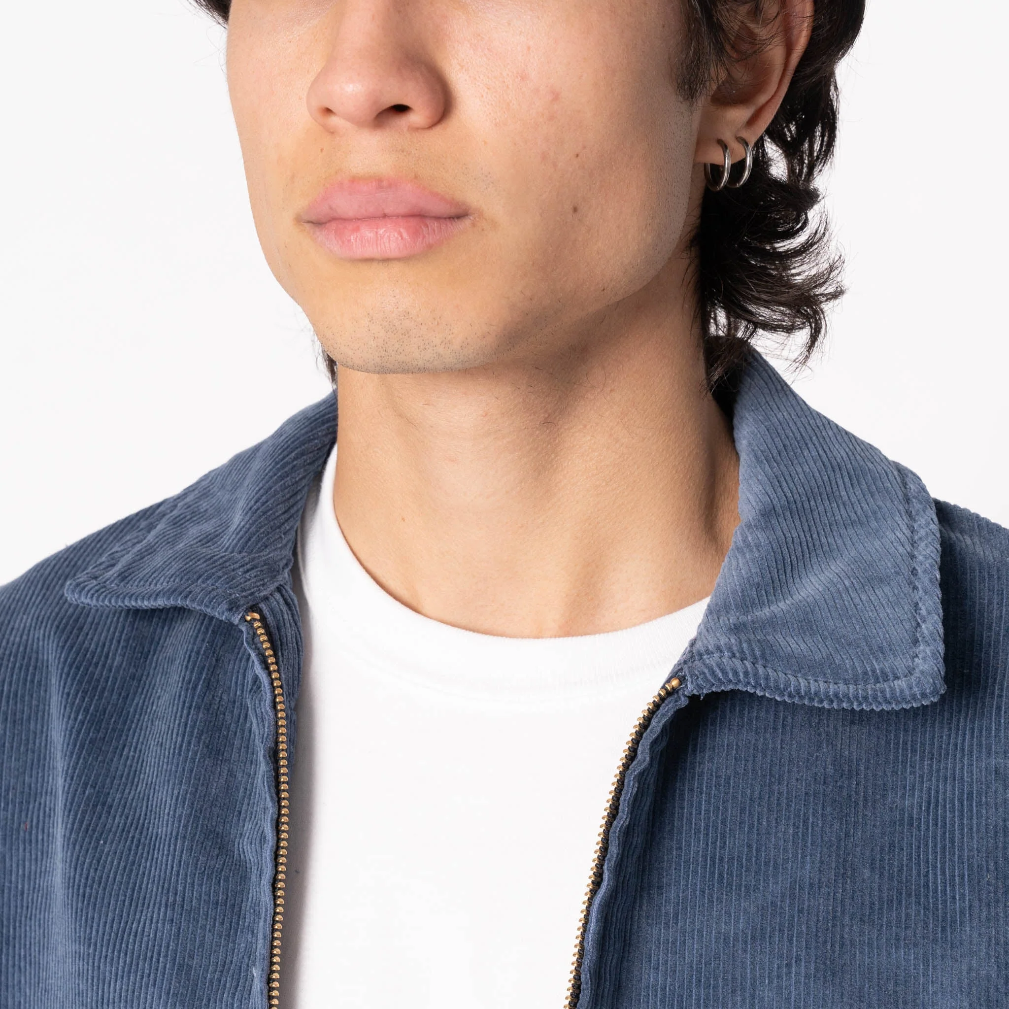 Zip Chore - Faded Corduroy Organic -  Indigo - Image 4
