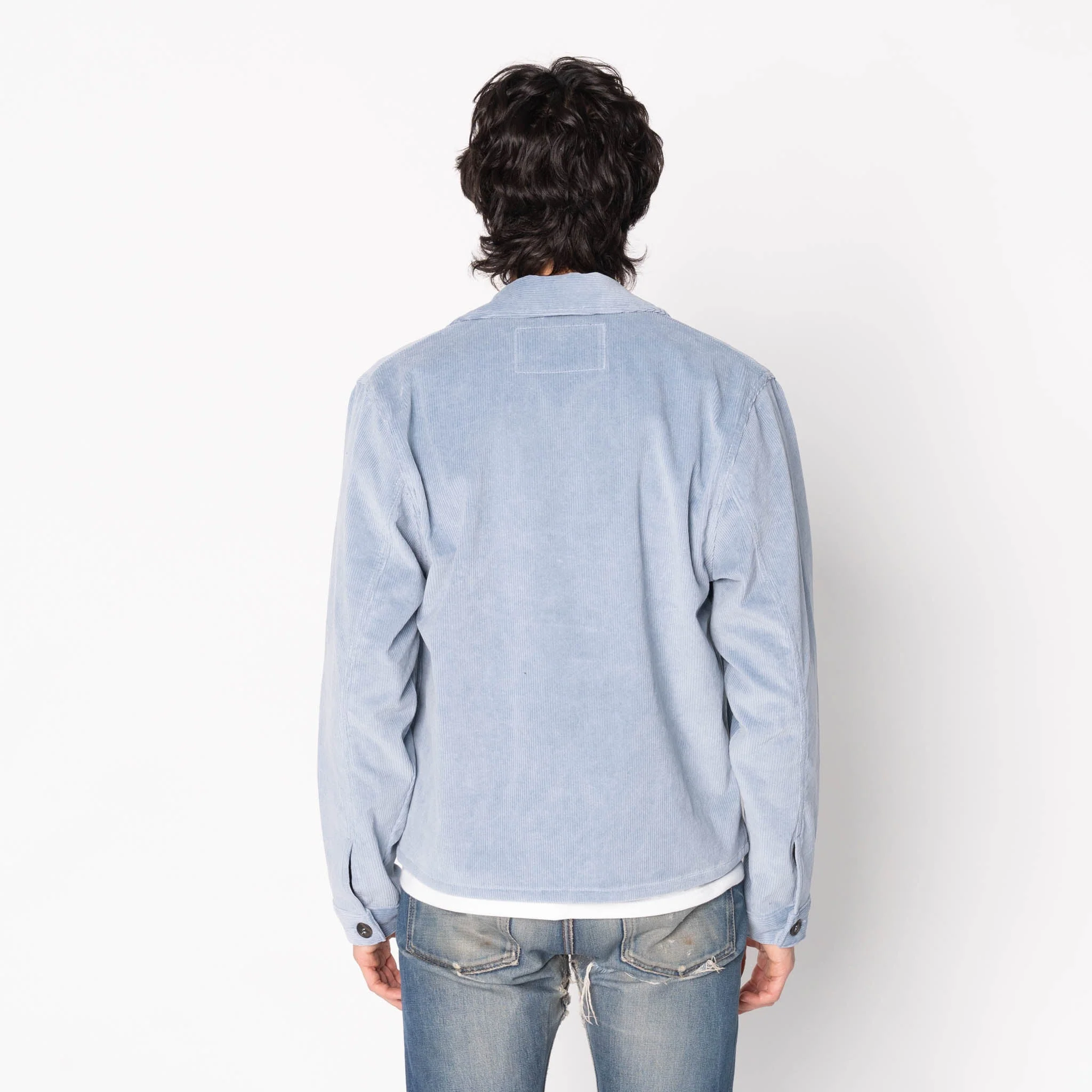 Zip Chore - Faded Corduroy Organic - Pale Indigo - Image 3