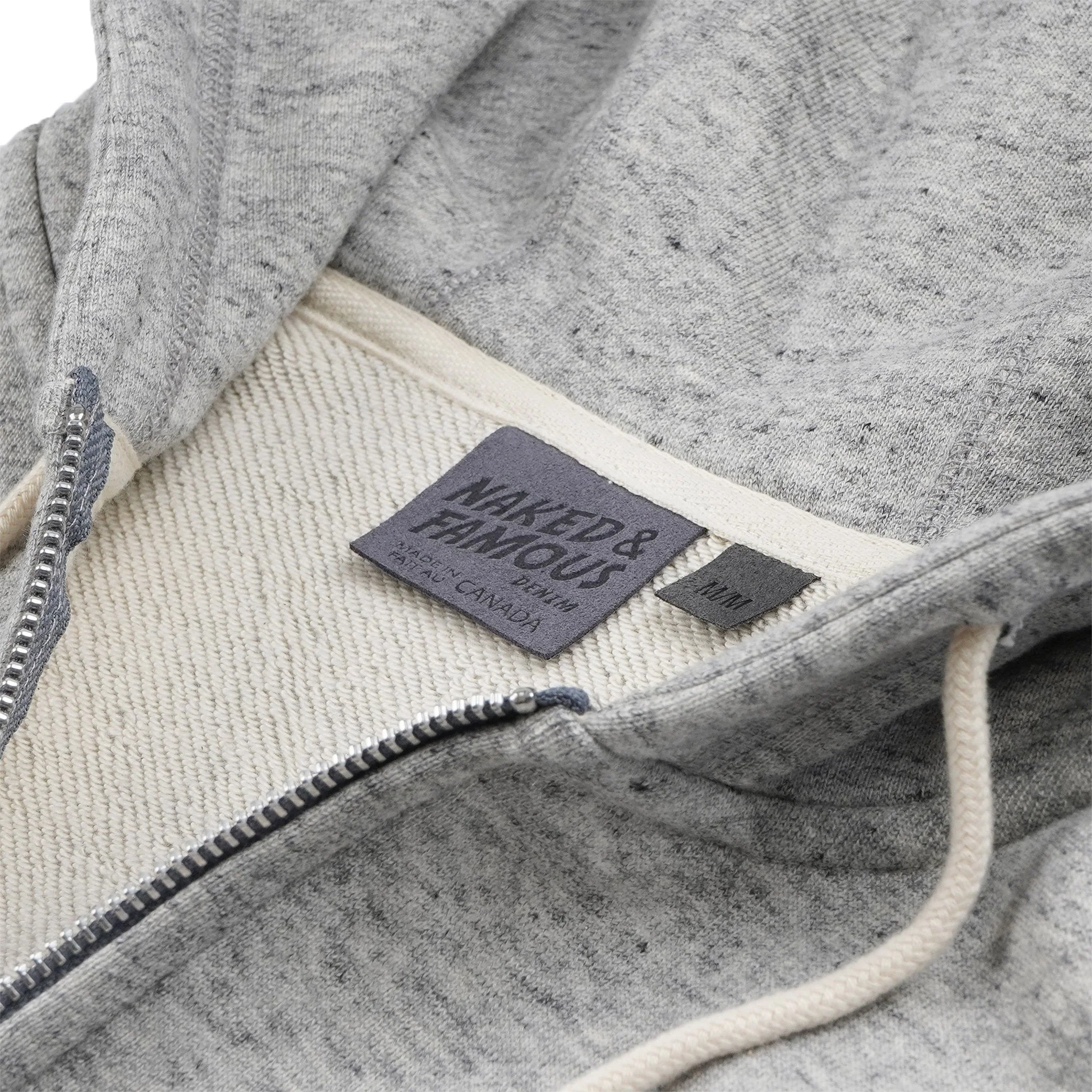 Zip Hoodie - Heavyweight Terry - Grey - Image 2